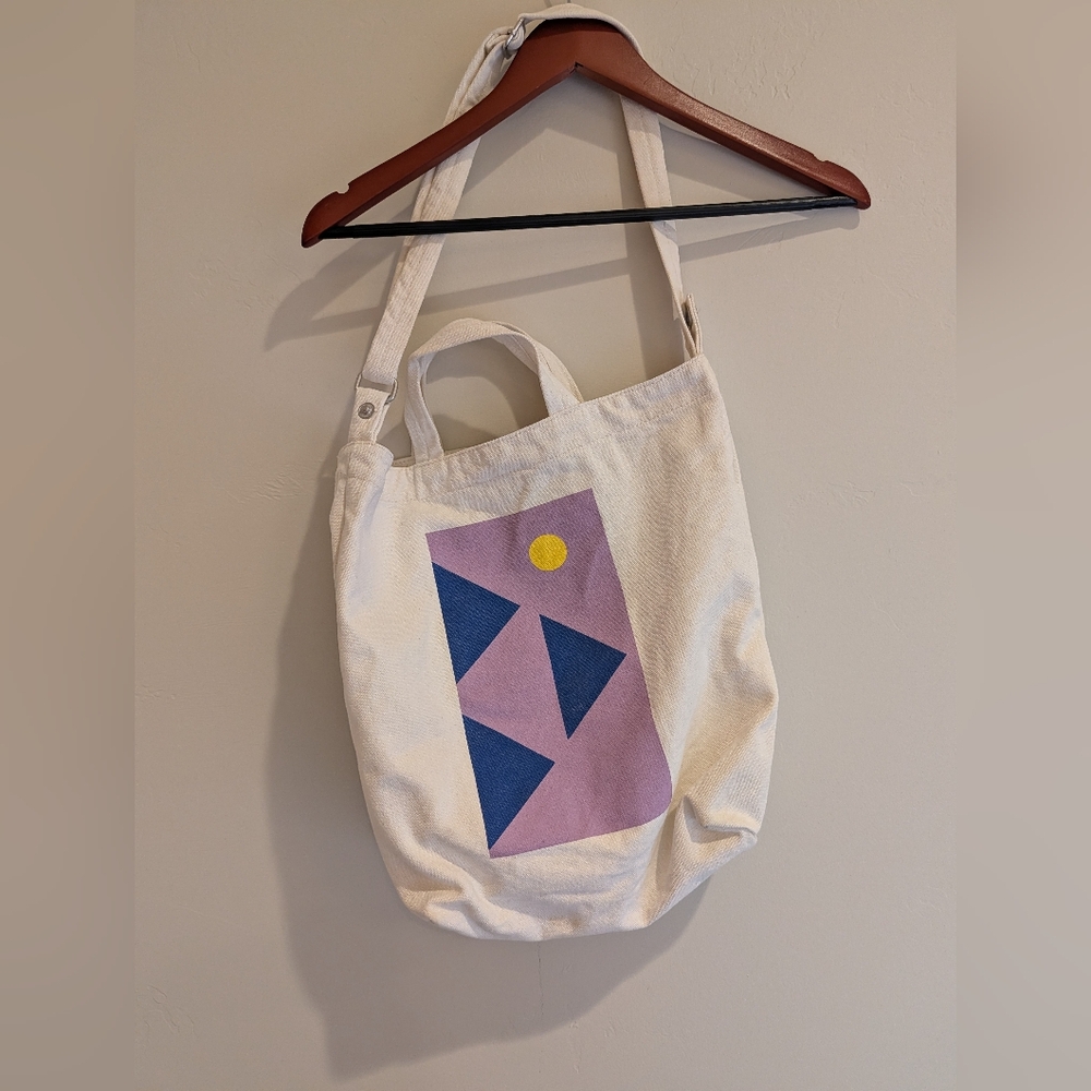 BAGGU X Diego Olivero Collab  Cotton Canvas Utility Tote Bag HTF